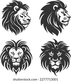 Lion head logo Vector Illustration