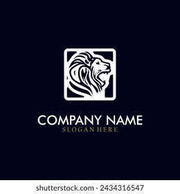 Lion Head Logo. Lion head vector illustration.