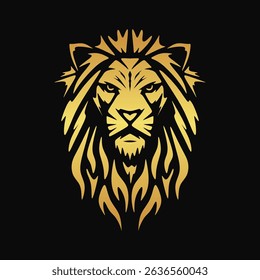 lion head logo, lion head vector illustration is good for company logo