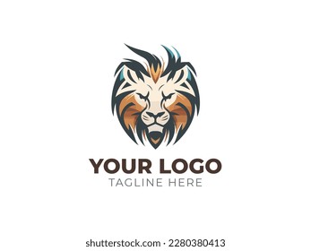 Lion Head Logo Vector for Majestic Branding
