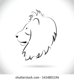 Lion head logo vector template  for design.