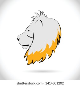 Lion head logo vector template  for design.