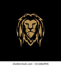 Lion Head Logo Vector Template Concept 