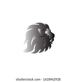 Lion Head Logo Vector Template Illustration Design