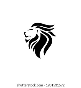 Lion Head Logo Vector Template Illustration Design