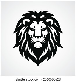 Lion Head Logo Vector Template Illustration Design Icon