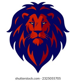 Lion Head Logo Vector Template Illustration Design