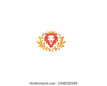 Lion Head Logo Vector Template Illustration Design