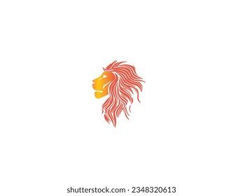 Lion Head Logo Vector Template Illustration Design