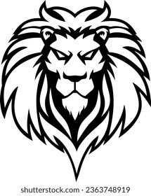 Lion Head Logo Vector Template Illustration Design