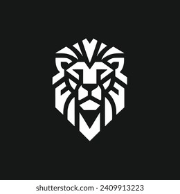 Lion head logo vector template. Lion head logo vector illustration.