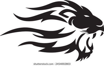 Lion Head Logo Vector Template Illustration logo head