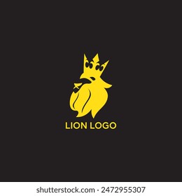 Lion Head Logo Vector Template Illustration Design