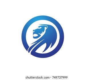 Lion head logos icon