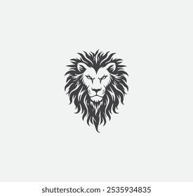 a lion head with a mane of hair on it