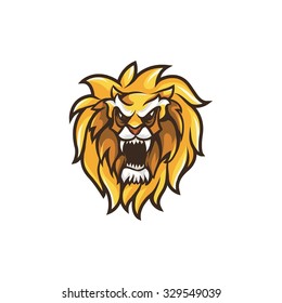 Lion Head Mascot 