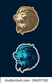 Lion head mascot