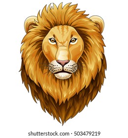 Lion head mascot