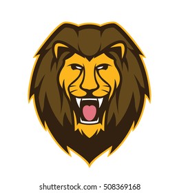 Lion head mascot