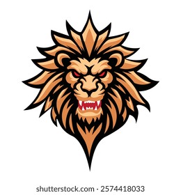 lion head mascot logo esports logo mascot