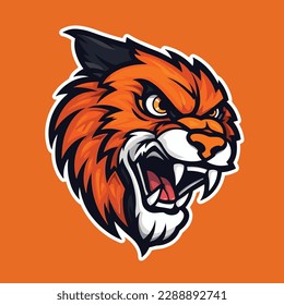 vector del logotipo de la mascota de la cabeza del león