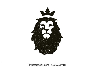 Lion Head Mascot Stock logo Premium Vector