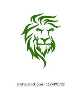 Lion Head Mascot Stock Vector