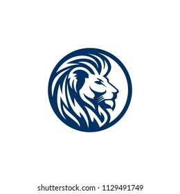 Lion Head Mascot Stock Vector