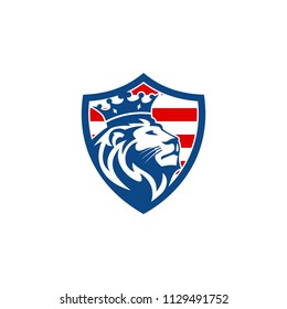 Lion Head Mascot Stock Vector