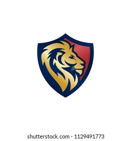 Lion Head Logo Design Template Stock Vector (Royalty Free) 1801599256