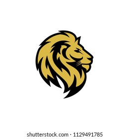 Lion Head Mascot Stock Vector