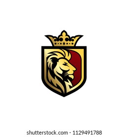 Lion Head Mascot Stock Vector