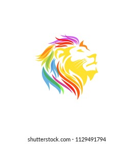 Lion Head Mascot Stock Vector