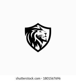 Lion Head Mascot Stock Vector
