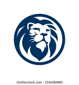 Ilustración del vector del material de mascota de la cabeza del león
