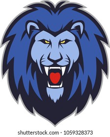  Lion head mascot - vector illustration
