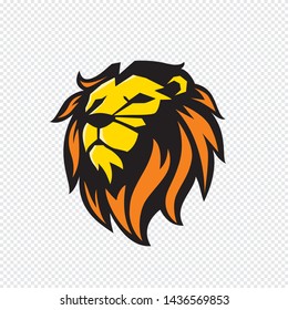  Lion head mascot - vector illustration
