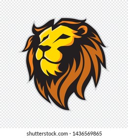  Lion head mascot - vector illustration