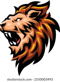 Lion head Premium Vector Illustration
