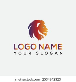 Lion head shield logo icon. Royal gold crown badge symbol. Premium king animal sign. Vector illustration. head lion line art logo Luxury lion king logo image vector template 