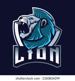 Logo de la mascota de leones buen uso para emblema de identidad y más
