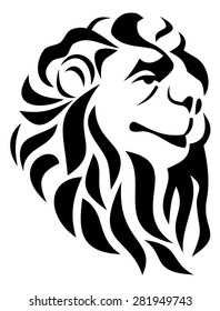 lion head silhouette