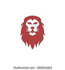 lion head silhouette vector illustration