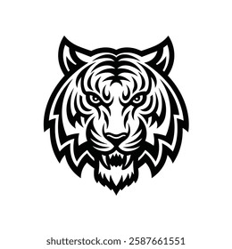 lion head silhouette vector illustration