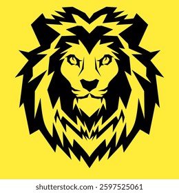 Lion Head Silhouettes Lion Head Illustration Vector