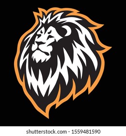 Lion Head Sports Mascot Logo Vector Icon Design