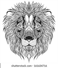 lion head tattoo