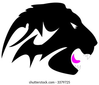 Lion head tattoo (vector)