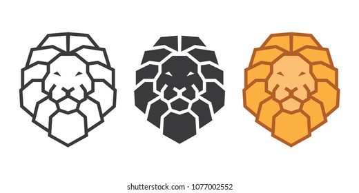 lion head vector