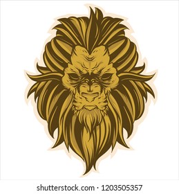 lion head vector